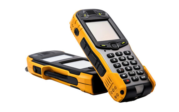 Stay Linked Anywhere with the Satellite Phone for Remote Areas on a White or Clear Surface PNG Transparent Background