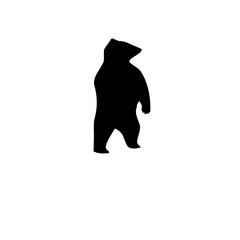 Panda silhouette in PNG format