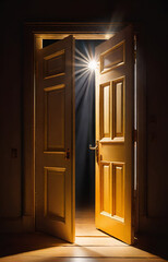 door to light