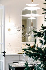 Christmas home with Christmas tree