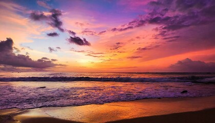 Obraz premium sunset at the beach