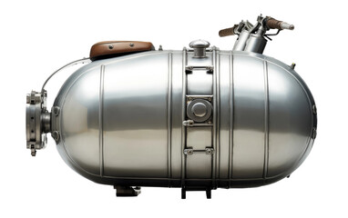 Riding Confidence with Secure and Well Designed Motorcycle Fuel Storage on a White or Clear Surface PNG Transparent Background