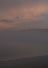 Foggy morning Lake Tahoe