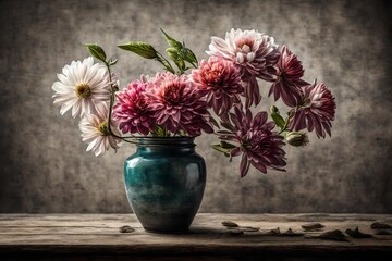 bouquet of flowers in vase