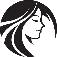 Face Woman icon, logo