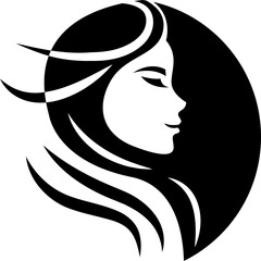 Face Woman icon, logo