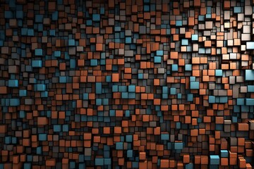 abstract background with 3d squares