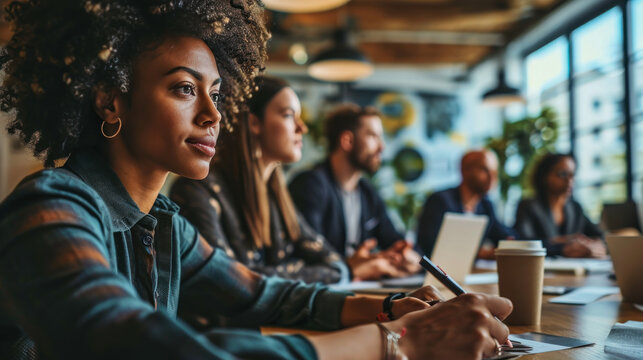 Ethnicities business meeting in the office