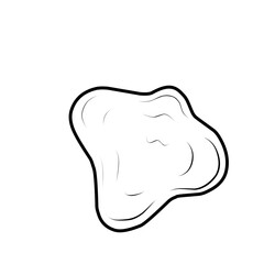 Water Of Puddle Vector Outline 