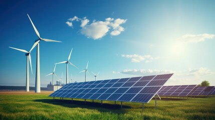 Harnessing Nature's Power Wind and Solar Energy Facility