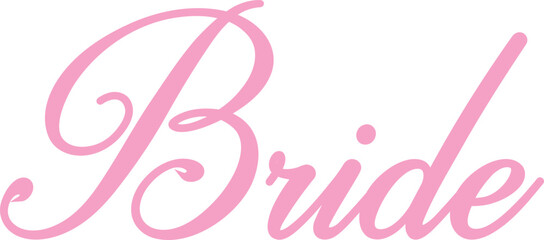 Bride to be Script Slogan Bachelorette party bridal Pink Tshirt Graphic Fashion logo Trending Apparel Emblem Vector 