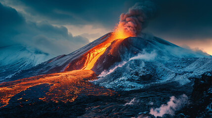 volcanic eruption