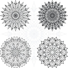 vector Mandala design for invitation card