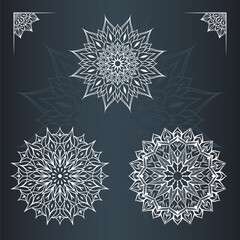 vector Mandala design for invitation card