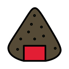 Food Onigiri Rice Filled Outline Icon