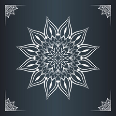 vector Mandala design for invitation card