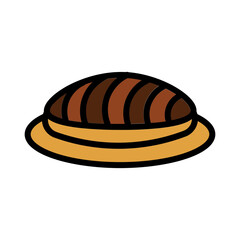 Food Meal Rice Filled Outline Icon