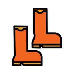 Boot Safety Work Filled Outline Icon