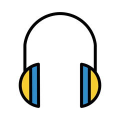 Earmuffs Safety Protect Filled Outline Icon