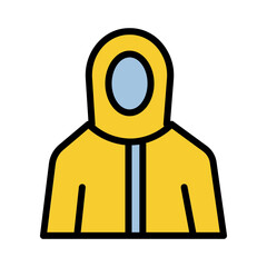 Cover Hazmat Hood Filled Outline Icon