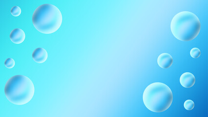 Water drops on gradient background bubble color concept graphic for illustration