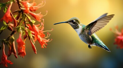 Fototapeta premium Hummingbird Sipping Nectar
