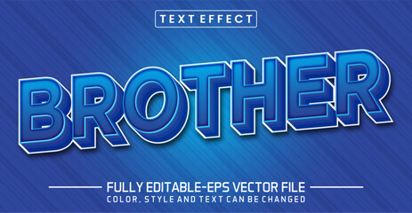 Brother text editable style effect
