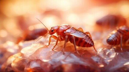 Highly Detailed Macro Shot of Bed Bugs