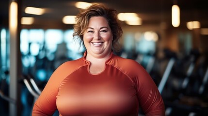 Fototapeta premium Wellness and Fitness for Plus Size Women