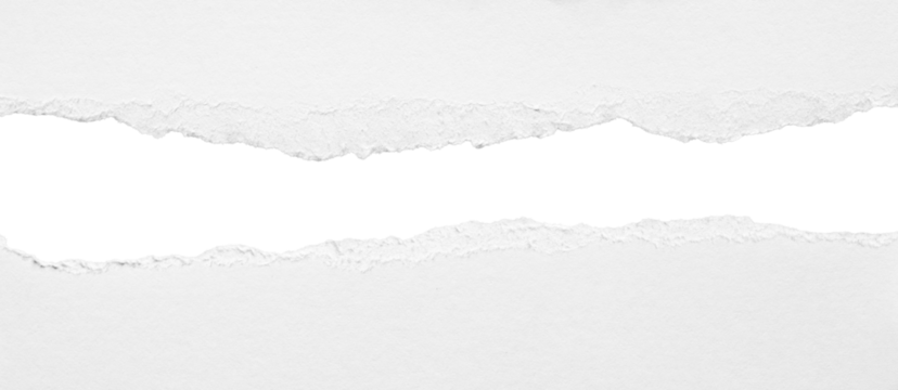 torn blank pages with uneven texture edges. set of ripped white paper sheets png isolated on transparent background. document or newspaper mockup. - Powered by Adobe