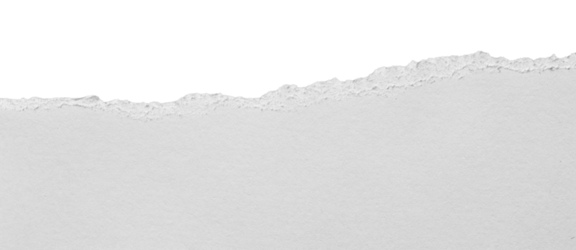 torn blank pages with uneven texture edges. set of ripped white paper sheets png isolated on transparent background. document or newspaper mockup.