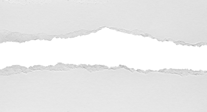 torn blank pages with uneven texture edges. set of ripped white paper sheets png isolated on transparent background. document or newspaper mockup.