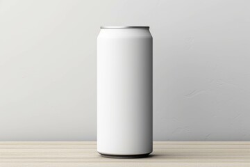 a white Can of soda isolated on white background