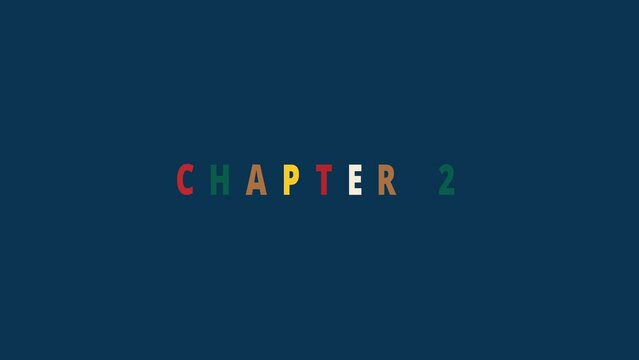Chapter 2 - colorful Jumping Text effect with Christmas icons - Text Animation on dark blue background