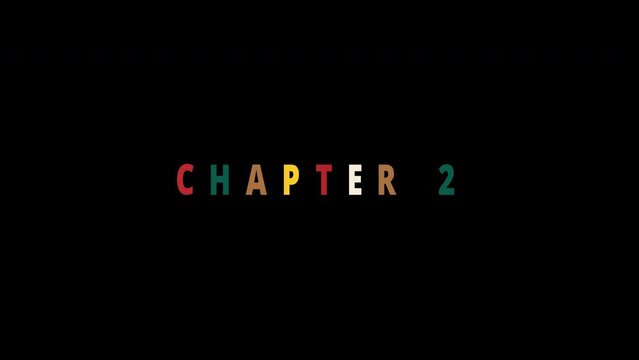 Chapter 2 - colorful Jumping Text effect with Christmas icons - Text Animation on black background