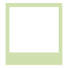 Green border photo frame deco vector art simple line corner image.