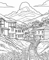 coloring page colombia