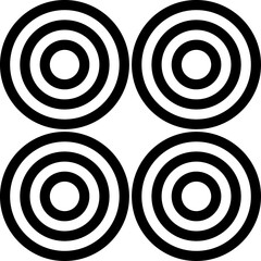 Circle ornament black icon