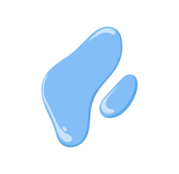 recommend clip art: Water drops. Waterdrops of big and small size. Aqua droplet, clear fluid, cool blobs. Clean cold liquid, pure moisture, design element. Flat vector illustration isolated on white background