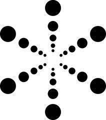 Fireworks black icon isolated on transparent background