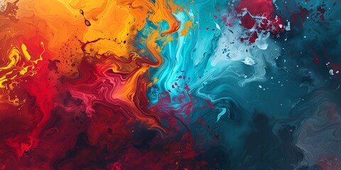 abstract colorful background of mixed watercolor paints