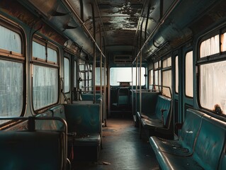 empty bus inside 