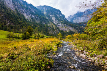 Fototapeta premium Picturesque creek in the mountains