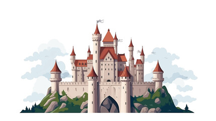 Castle illustration vector