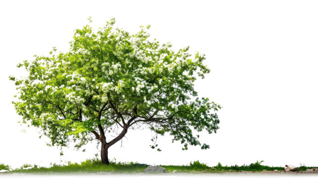 Tree on transparent picture background
