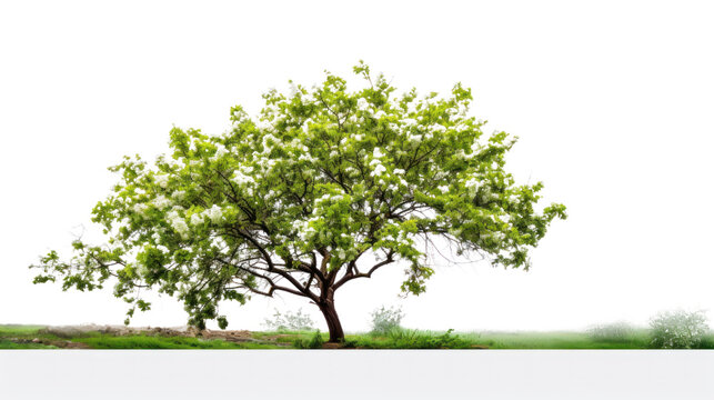 Tree on transparent picture background