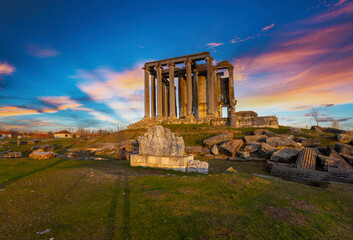 Aizanoi ancient city. zeus temple kutahya