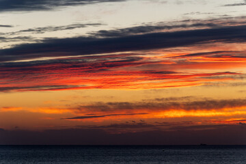 茨城県日立市　JR日立駅から望む日の出