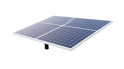 solar power panel Isolated on white background