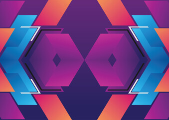 modern gradient geometric background banner